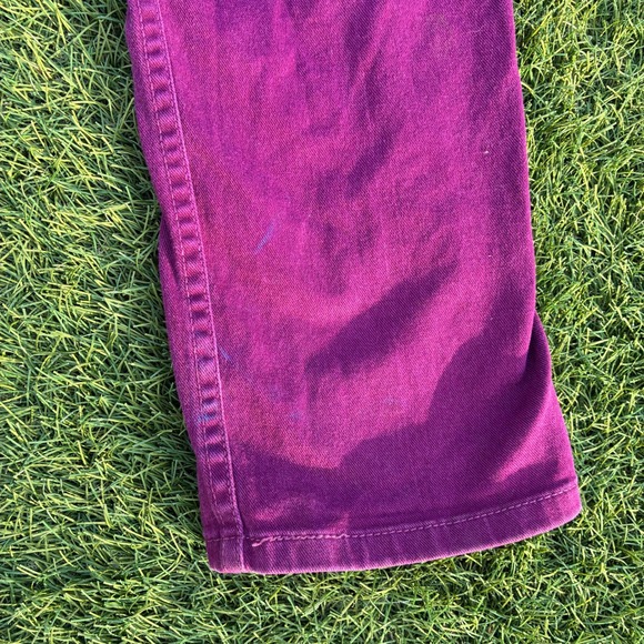 Levi's 513 White Tag 30x30 Pants Purple Cotton Stretch Jeans - Picture 11 of 11